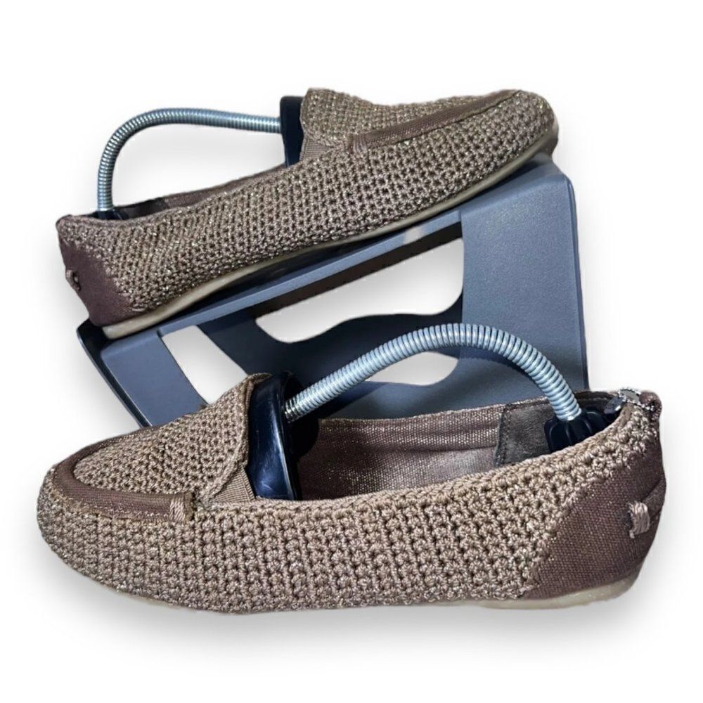 The Sak Crochet‎ Slip-on Loafers Brown / Metallic Gold  Women's 7